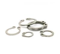 Rondelles 10/25/50 pièces M3 à M40 en acier inoxydable noir 65 mn, bague de retenue d'arbre manganèse, joint d'étanchéité, roulement, circlip externe type C(304 Stainless Steel,M36 10pcs)