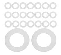 Rondelles 100 Pièces de Poignée de Porte, Fines | Réparation de Broche et Entretoise, Surface Plate Lisse, Argentées, pour Gonds et Boutons, Usage Bricolage