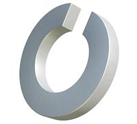 Rondelles à ressort M8, bague fendue, grower frein ressort acier zingué, rondelle à section carrée à simple bobine, bague d'étanchéité pour boulon/vis 8 mm DIN 127 (lot de 50)