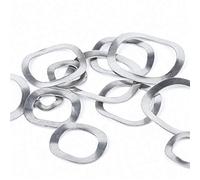 Rondelles à ressort ondulées en acier inoxydable 304, trois | Matériel de fixation métrique de rondelle à ressort de rondelles à trois vagues(M16 x21 x 0.3(50pcs))