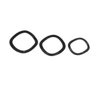Rondelles à trois vagues en acier | Plusieurs tailles multicolores for les connexions électriques : application de fixations(Black Carbon Steel,50pcs M3x6)