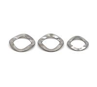 Rondelles à trois vagues en acier | Plusieurs tailles multicolores for les connexions électriques : application de fixations(304 Stainless Steel,50pcs M4x8)