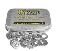 Rondelles Acier Inox M6 : Boite 30 Pcs | Type Plate Moyenne Carrossier pour Mobilier Electroménager | Anti-Rouille : Inoxydable A2 | Bricolage Interieur Exterieur | Dimension (6,4mm x 14mm x 1,2mm)