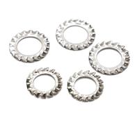 Rondelles autobloquantes à dents, Rondelle de blocage à denture externe en acier inoxydable 304 M2,5-M20(M20 10pcs)