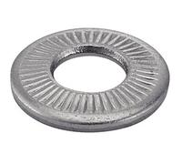 Rondelles contact moyenne type M Acton acier zingué blanc NFE 25511 Noir G