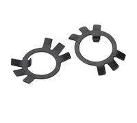 Rondelles d'arrêt fixes en acier au carbone noir M10-M60 for écrous ronds fendus, 2 à 10 pièces(M40-3pcs)