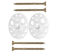 Rondelles de 60 mm pour la fixation et le soutien de tous les types de panneaux d'isolation souples à moyens, répartition de la charge (plaques d'isolation 100 pièces)