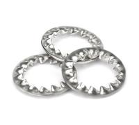 Rondelles de blocage 50 pièces dentées et dentelées, M2 à M24 Joint rondelle dentée dentelée interne en acier inoxydable 304(M2)