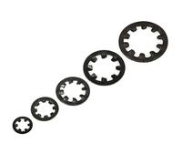 Rondelles de blocage à dents internes en acier au carbone noires M3 M4 M5 M6 M8 M10 M12 M14 M16 M18 M20 M30(M14(10PCS))
