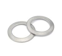 Rondelles de blocage à ressort en acier inoxydable 304, 10/50 pièces, M2.5-M16, joint élastique moleté(10pcs M16)