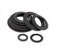 Rondelles de blocage antidérapantes double face en acier au carbone - M4 à M30, 10 pièces, finition galvanisée ou noircie(M12)