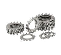 Rondelles de blocage dentées externes en acier inoxydable 304, M2,5 M3 M4 M5 M6 M8 M10 M12 M14 M16 M18, 10/100 pièces(M10-20pcs)