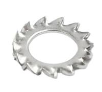 Rondelles de blocage dentées externes en acier inoxydable A2 304, 50/100 pièces, M2.5-M12(M2.5(100PCS))
