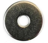 Rondelles de Carrosserie Inox A2 - Lot de 25 - Grandes Rondelles à Large Diamètre - Différents Ø intérieurs et extérieurs - Pour fixation métal, bois & carrosserie (6.4X25X1,5)