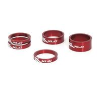 XLC Set de cales en aluminium Rouge