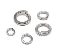 Rondelles de fixation 2/10/50pcs Sliver Washer Stainless Steel Split Spring Lock Gasket Elastic Rings M1.6 M2 M2.5 M3 M4 M5 M6 M8 M10 M12 M14 M16 M20 M24 (Size : 50pcs M2.5)