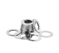 Rondelles de fixation Joint de cale de précision Ultra-fin en acier inoxydable Sliver Washer, rondelle de plaquette plate Flat fine M3 M4 M5 M6 -M40 10/50 pièces(M12x16xThick 10pcs,0.3mm thick)