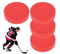 Rondelles De Hockey Pour - 4 Mini Glaces, Rondelles D'entraînement, Petit Disque De Taille Réglementaire Officielle, Rondelle De Glace Synthétique, | Accessoire Léger À Haute Densité Durable D