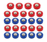 Rondelles De Jeu De Palets - 24 Pièces Accessoires De Curling Pour Jeu De Palets | Ensemble De Rouleaux De Planche De Mélange Amusants, Perles Coulissantes De Bureau Portables, Rondelles De Jeux De So