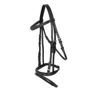 Rondelles de mors pour cheval caoutchouc Covalliero (x2) Noir Full