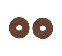 Rondelles de mors pour cheval en caoutchouc Beris Marron 75 mm