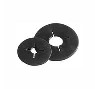 Rondelles de mors pour cheval en caoutchouc Zaldi Noir 15 mm
