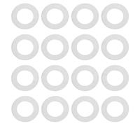 Rondelles de Poignée de Porte Profil Fin, 100 Pièces | Réglage D’épaisseur, Surface Lisse et Plate, pour Axe de Poignée, Entretien Domestique, Gris Argenté