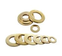 Rondelles de Réparation pour Boulons, Assortiment de joints toriques en laiton massif, rondelles plates, M2-M20(M18x34x2(3Pcs))