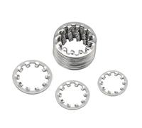 Rondelles de sécurité externes en acier inoxydable M3 M4 M5 M6 M8 M10 M12 M14 M16 M20 M24 M27 M30 (dents internes, M10.5 20 pièces)