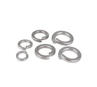 Rondelles de serrure de ressort, Rondelles à ressort M1.6 M2 .5 M3 M4 M5 M6 M8 Coquilles en acier inoxydable 304 Rondelle de blocage Joint élastique(M4 50pcs)