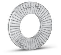 Rondelles de verrouillage Nord-Lock en acier NL4sp pour M4, avec diamètre extérieur agrandi. d (mm) : 4,4 - D (mm) : 9 - T (mm) : 1,8