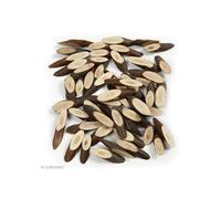 Rondelles décoratives - Creotime - Biseautées - 3 cm - 230 g - Bois marron