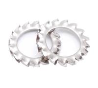 Rondelles dentées externes en acier inoxydable 304, 10 à 100 pièces, M3-M20(M14 20PCS)