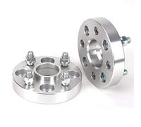 Rondelles D'espacement 2 Pièces Pcd 4x100 Alésage Central 60.1mm Adaptateur D'entretoise De Roue De Voiture Flang 4 Cosses Costume Pour Universel M12xp1.5 12xp1.25(30mm P12x1.25 Silver)