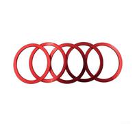 Rondelles d'espacement de moyeu de vélo pour réglage du pédalier et de la roue libre avec plusieurs épaisseurs, alliage d'aluminium usiné CNC (2,5 mm, rouge)