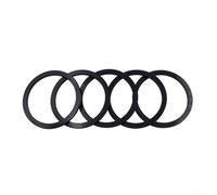 Rondelles d'espacement de moyeu de vélo pour réglage du pédalier et de la roue libre avec plusieurs épaisseurs, alliage d'aluminium usiné CNC (1 mm, noir)