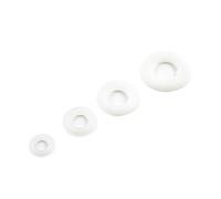 Rondelles d'espacement en plastique, Rondelles en nylon blanc M2-M16 Rondelles plates en plastique Joints(White,M5x10x1 60pcs)
