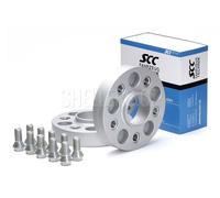 Rondelles d'extension SCC 25mm 5/112 - 66,5 mm (vis M14x1,5) 13442BE gris anodisé, insert en acier