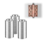 Rondelles en Acier Inoxydable pour Gonds de Porte 14mm x 20mm x 2mm, 60 Pièces Rondelles Metal, Cache pour Charnières Métal, Paumelle Plate (M14)