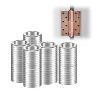 Rondelles en Acier Inoxydable pour Gonds de Porte 8mm x 12mm x 1.5mm, 100 Pièces Rondelles Metal, Cache pour Charnières Métal, Paumelle Plate (M8)