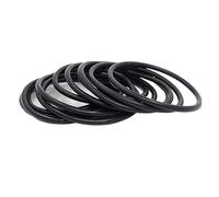 Rondelles en caoutchouc nitrile noir, épaisseur 1 mm, 100 à 700 pièces(OD4xID2-700pcs)