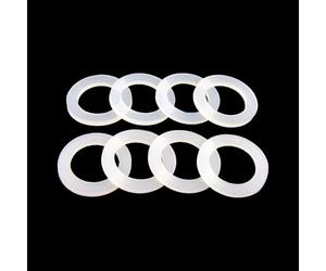 Rondelles En Caoutchouc Plomberie, Rondelles for Plomberie 10 Pièces Joint En Silicone Joint Plat, Entretoise De Rondelle for Raccord 1/4" 1-1/4" 1-1/2" BSP NPT, DN8/10/15//20/25/32/40(42X56X3mm)
