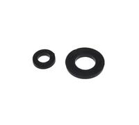 Rondelles en caoutchouc, Rondelle plate en Nylon, joint d'étanchéité, entretoise, 100 pièces, multicolore, plusieurs tailles(Schwarz,M3x6x1)