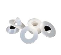 Rondelles en gel de silice résistantes aux hautes températures - 10/20/30/50 pièces. Joints plats en silicone souple - Diamètre intérieur 2-28 mm, épaisseur 1-3 mm.(50pcs 10x20x1mm)