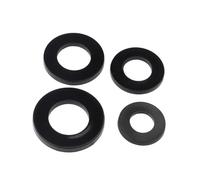 Rondelles en nylon M2 M2.5 M3 M4 M5 M6 M8 M10 M12 M14 M16 M18 M20 Rondelle plate en plastique noir Entretoise d'avion Joints d'isolation Anneau de joint(M8X19X2 - 20PCS)