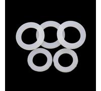 Rondelles en plastique transparent, 5 pièces, joint torique plat en silicone, épaisseur 2,3 mm, diamètre intérieur 6,10,16 mm (25 x 58 x 3 mm)(38 x 78 x 3mm)