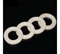 Rondelles en PTFE 50 pièces, joints plats ronds en polytétrafluoroéthylène de qualité supérieure M3-M20 for l'étanchéité et l'isolation(M4)