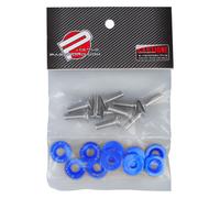 Rondelles Et Boulons De Garde-Boue Pour Honda Civic,Rondelle De Garde-Boue De Style Jdm,Boulons De Plaque De Planificateur,Integra,Rsx Convex,Eg,Dc,M6,Paquet De 10 Pièces - Type Bleu