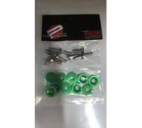 Rondelles Et Boulons De Garde-Boue Pour Honda Civic,Rondelle De Garde-Boue De Style Jdm,Boulons De Plaque De Planificateur,Integra,Rsx Convex,Eg,Dc,M6,Paquet De 10 Pièces - Type Green