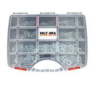 Rondelles Eventail acier zingué blanc coffret de 970 ULTIMA COF921